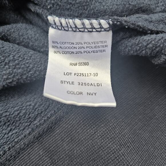 Adult Unisex ALDI Size L Navy Blue Zip Employee Worker Jacket Coat - Picture 11 of 11